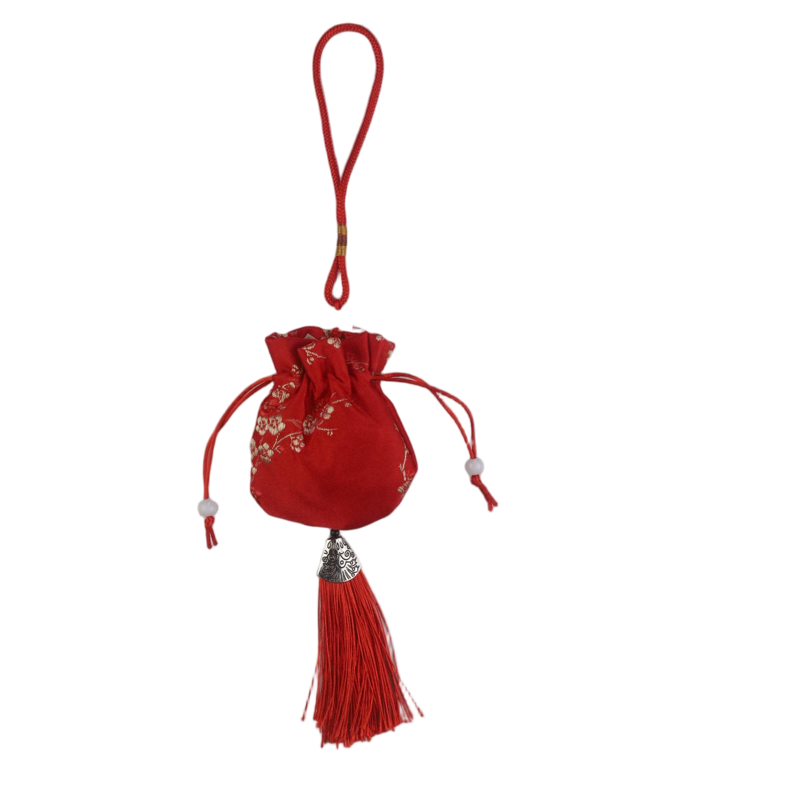 Ancient-style embroidered brocade bag with mugwort to repel mosquitoes